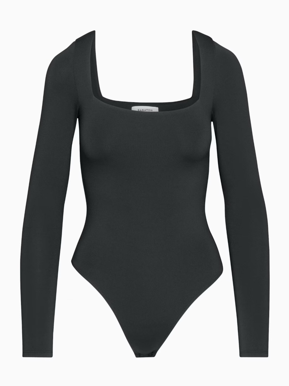 Babaton Contour Black Square Neck Bodysuit